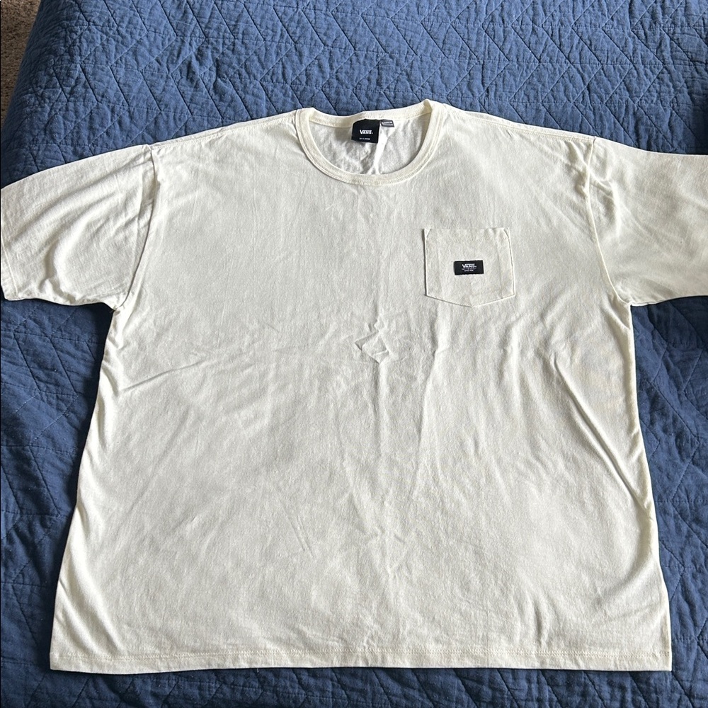 Vans Cream Short-Sleeve Pocket Tee